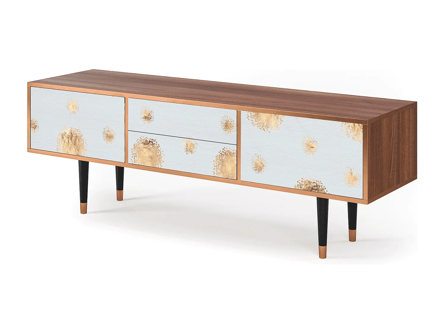 Mobile TV - 170х59х48 cm - T4 - Sky Latte, Noce