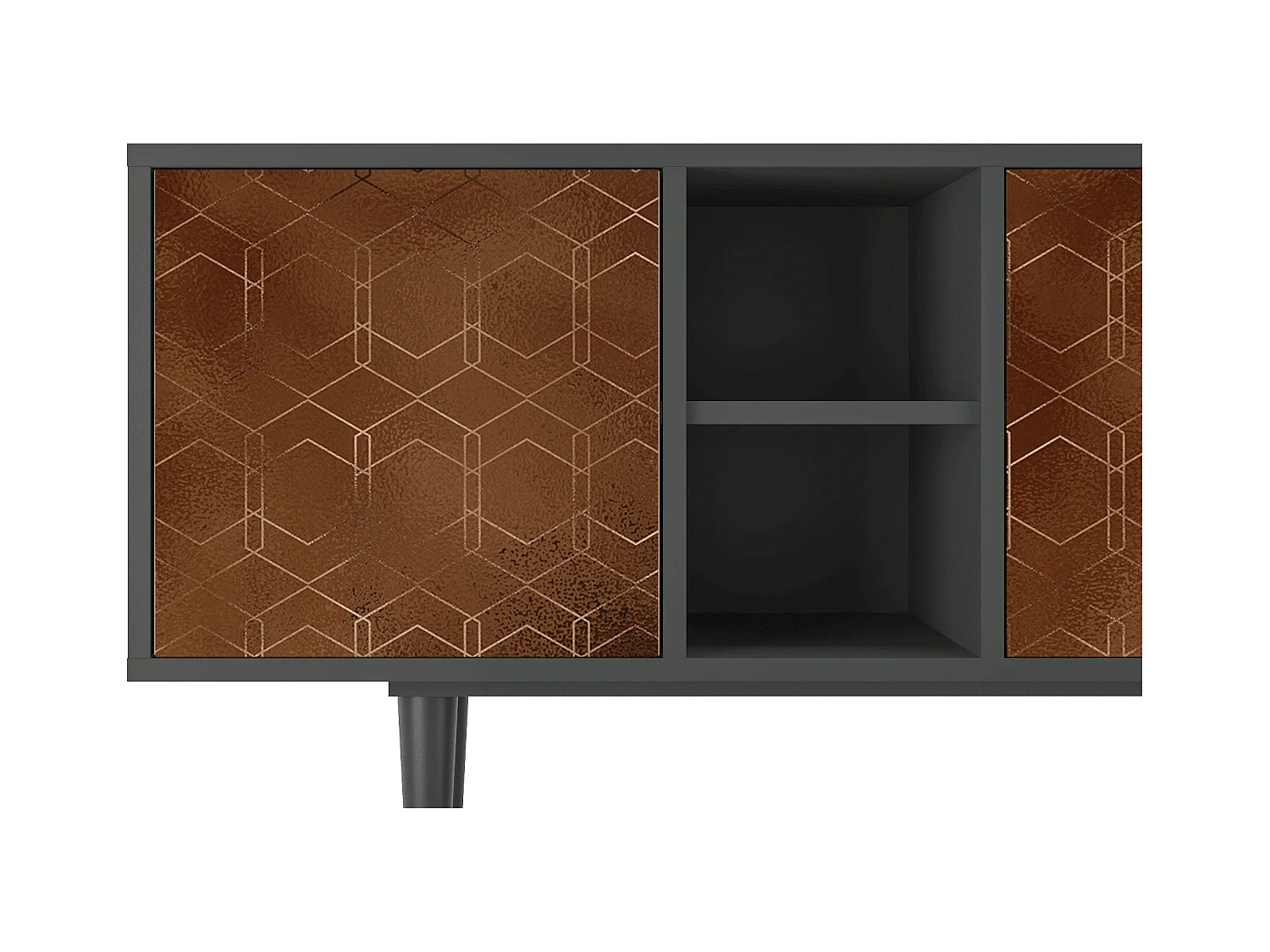 TV-Möbel - 150х69х41 cm - T5 - Chocolate Bar, Anthrazit