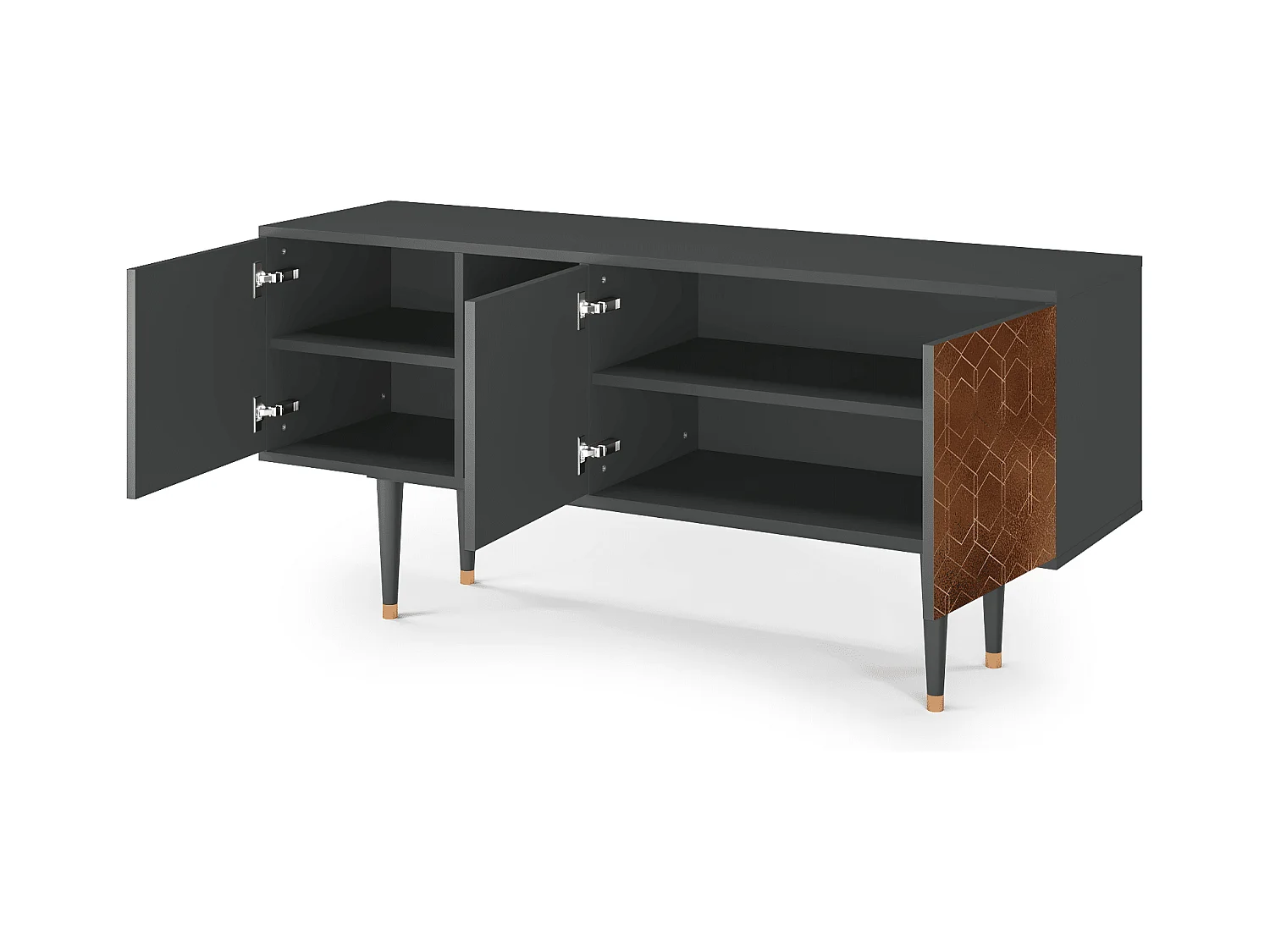 TV-Möbel - 150х69х41 cm - T5 - Chocolate Bar, Anthrazit
