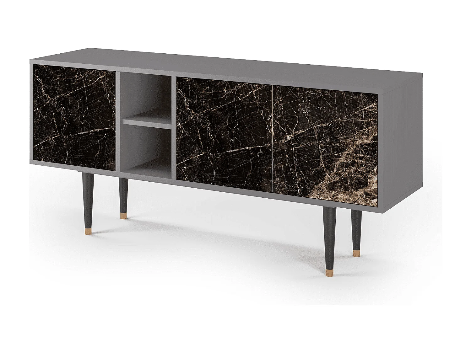 TV-Möbel - 150х69х41 cm - T5 - Night Abyss, Grau