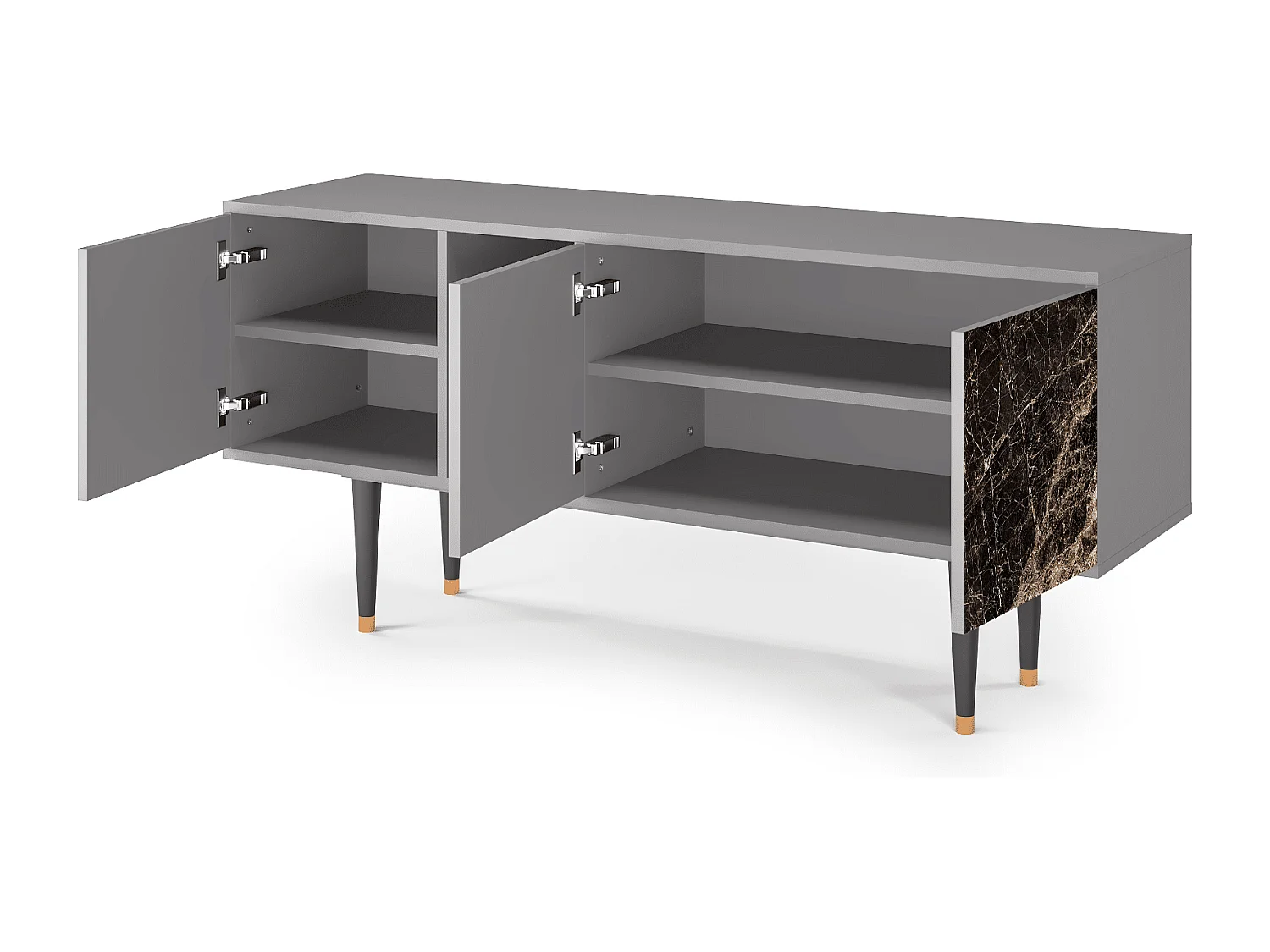 TV-meubel - 150х69х41 cm - T5 - Night Abyss, Grijs