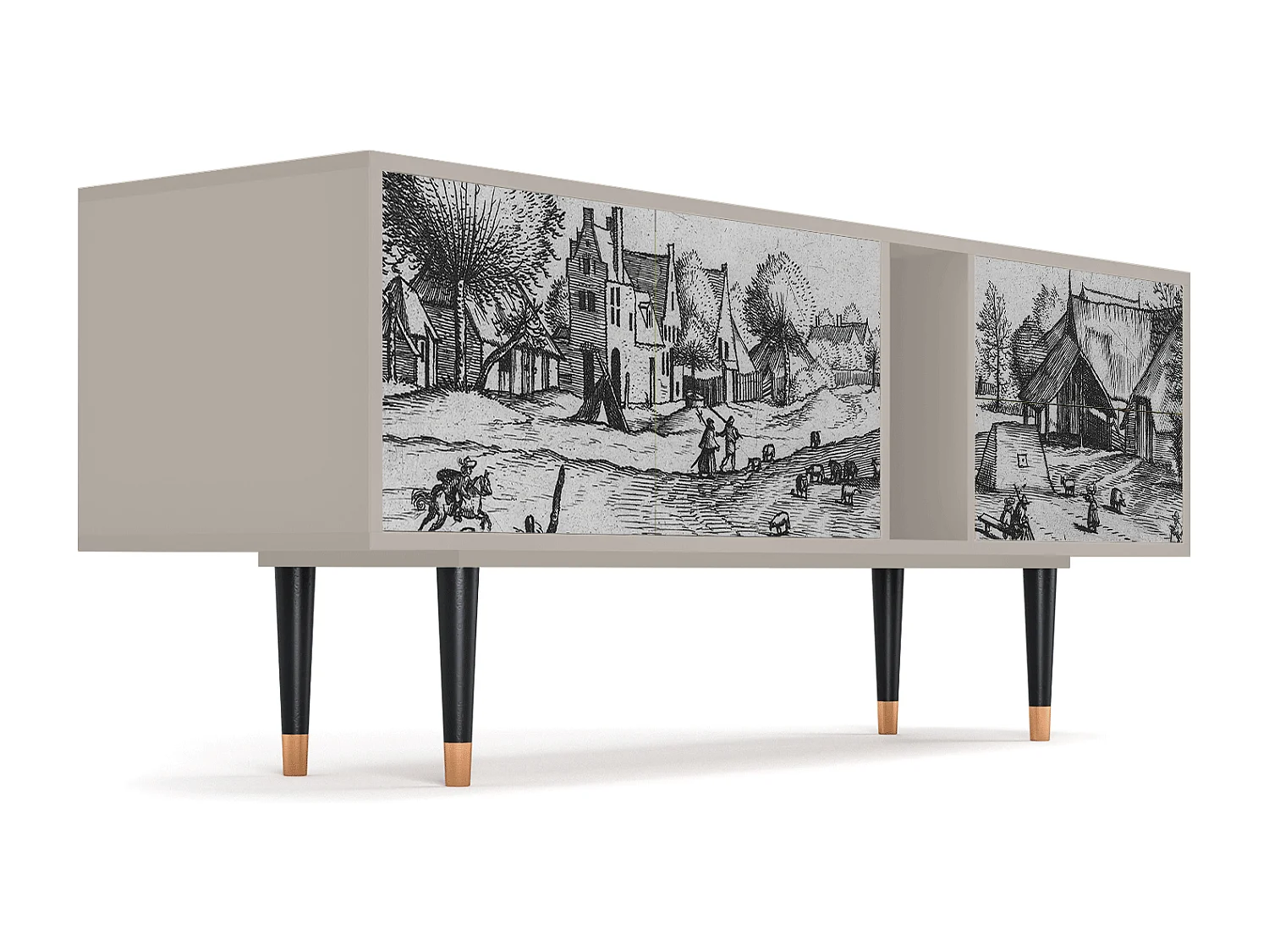 Mobile TV - 170х69х48 cm - T1 - Country Village, Sabbia