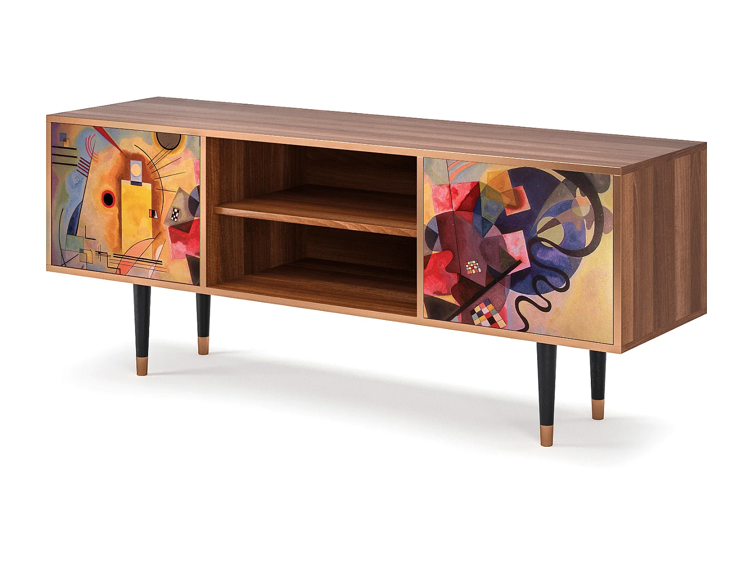 TV-meubel - 170х69х48 cm - T2 - Modern Art, Walnoot