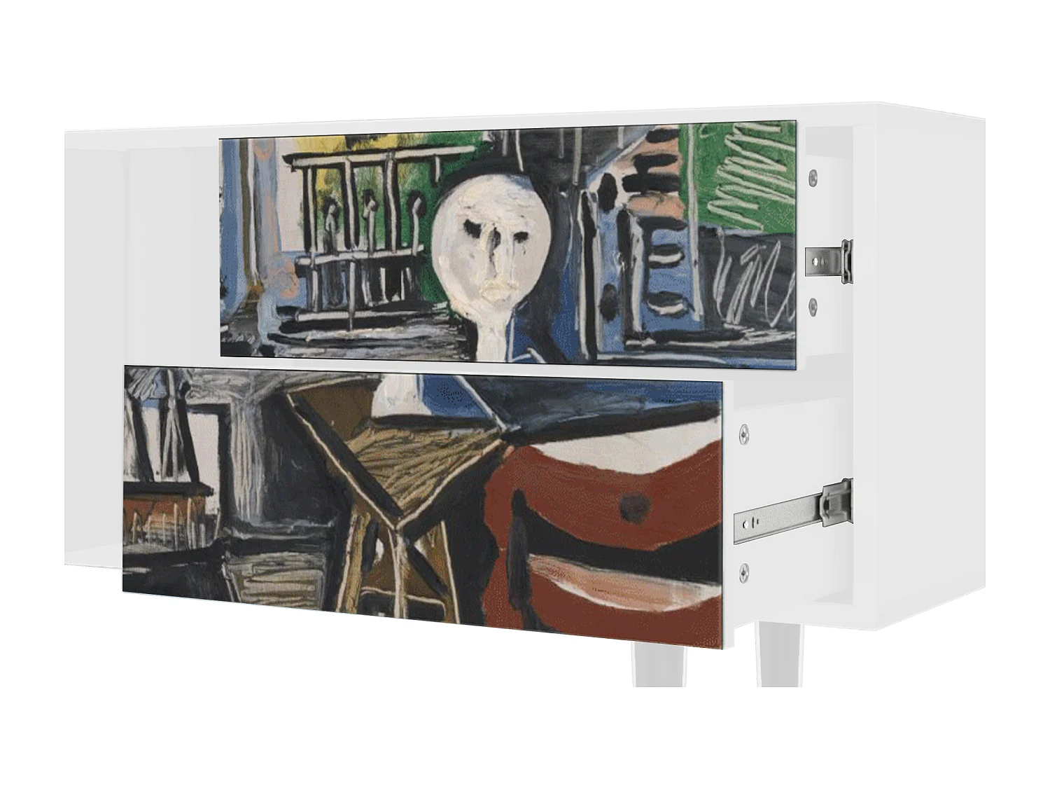 Szafka RTV - 170х69х48 cm - T1 - The Studio , Biały