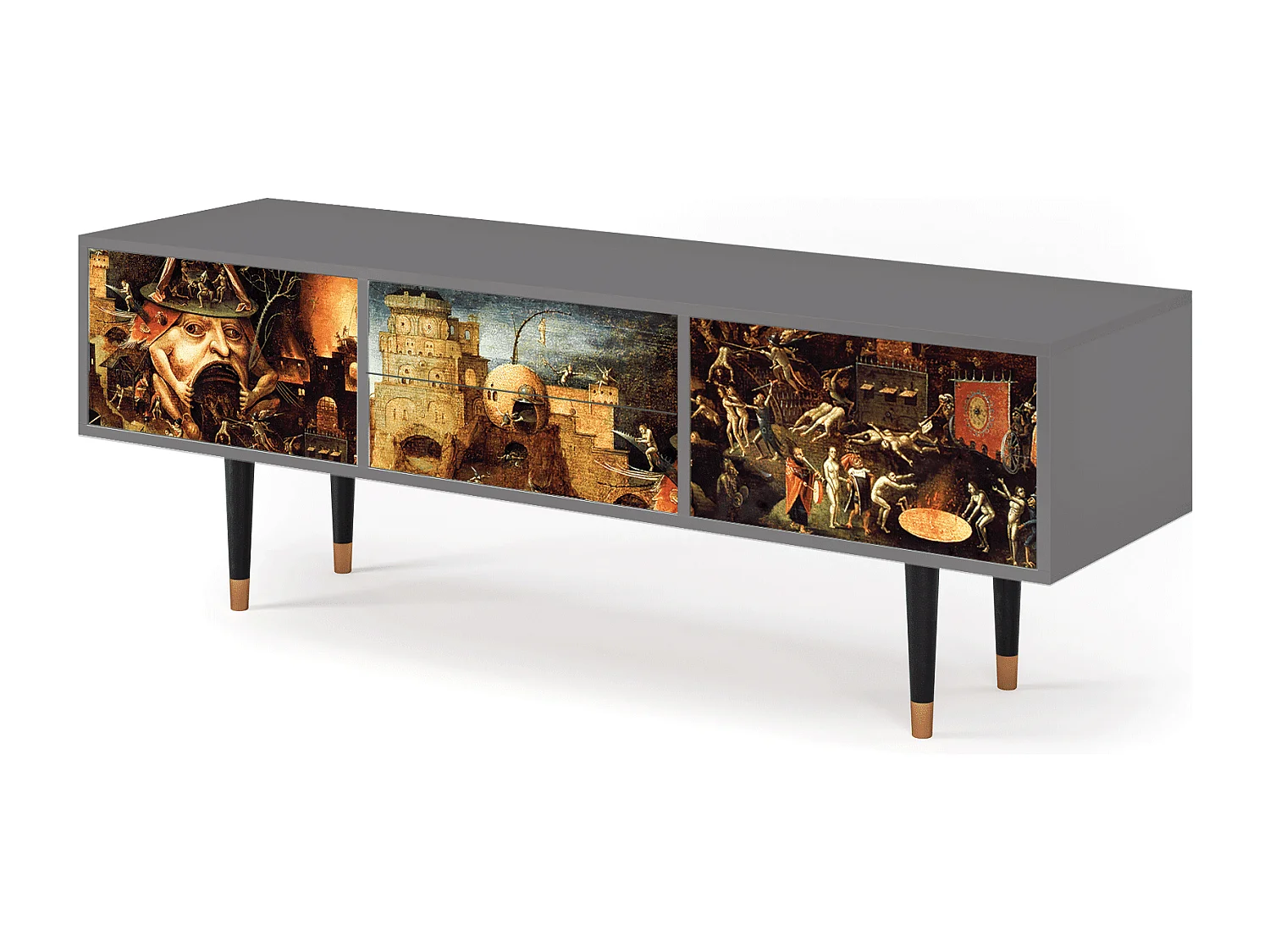 Mobile TV - 170х59х48 cm - T4 - Christ in Limbo, Grigio
