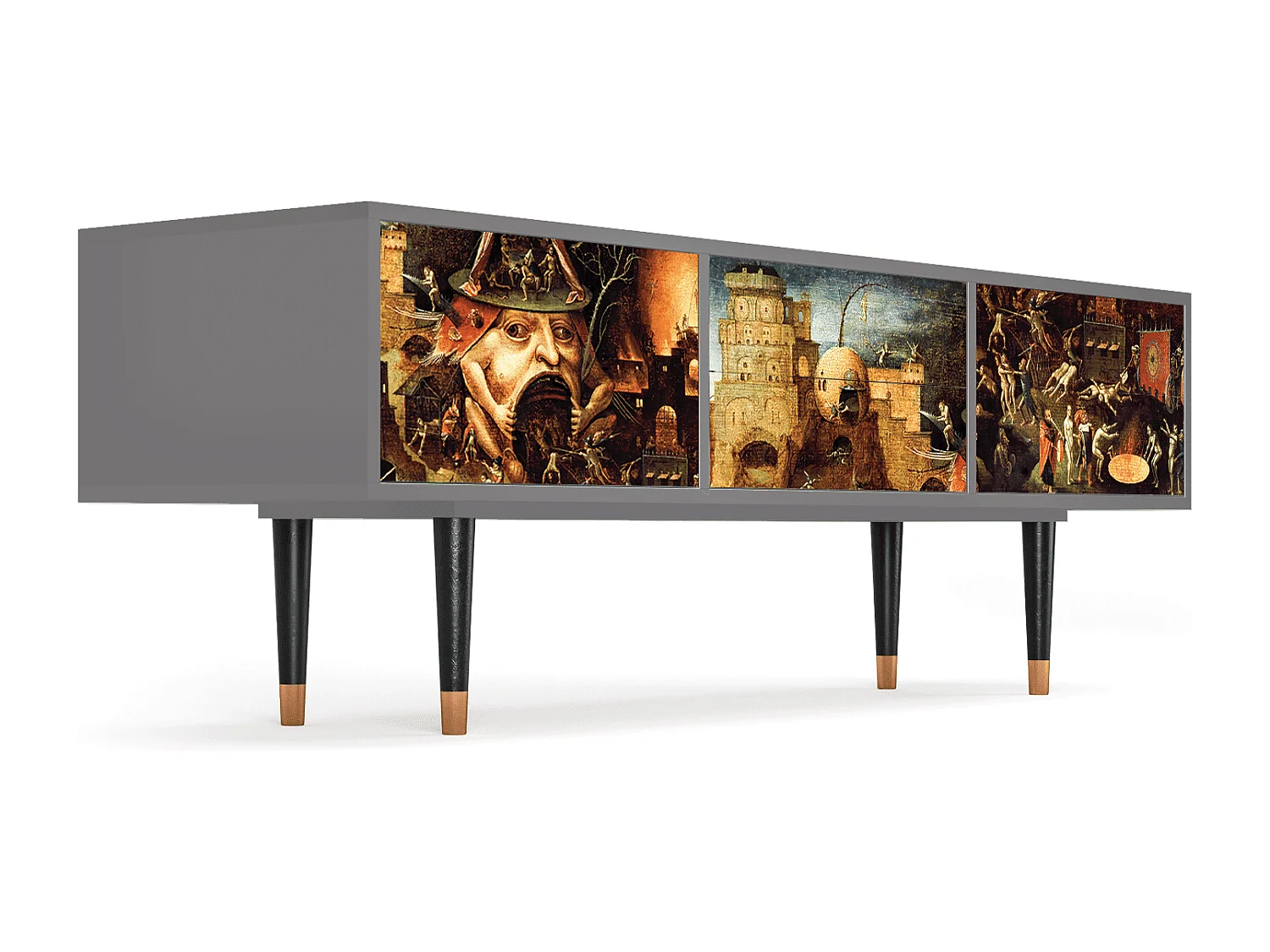 Mobile TV - 170х59х48 cm - T4 - Christ in Limbo, Grigio