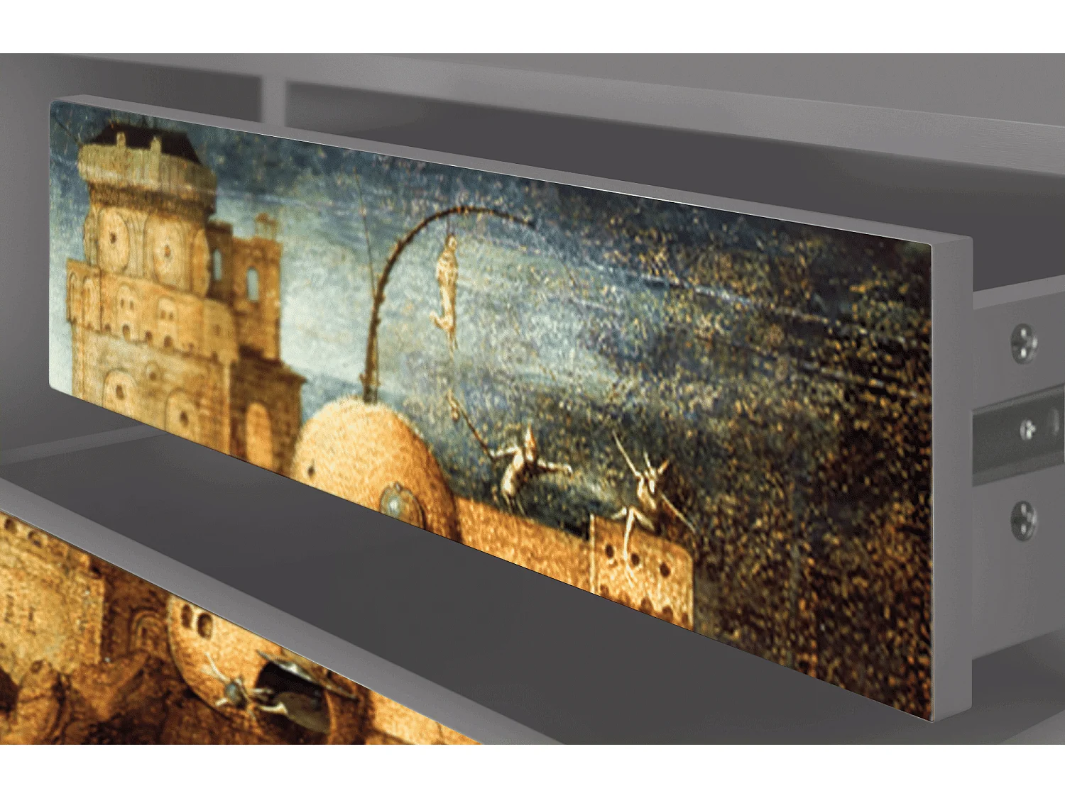 Mobile TV - 170х59х48 cm - T4 - Christ in Limbo, Grigio