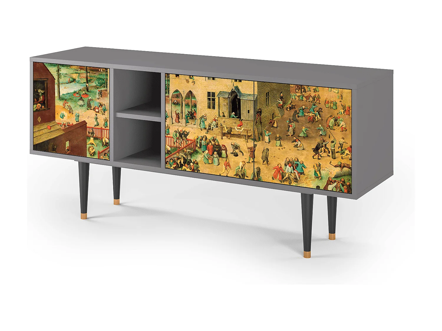 Mobile TV - 150х69х41 cm - T5 - Children Games, Grigio