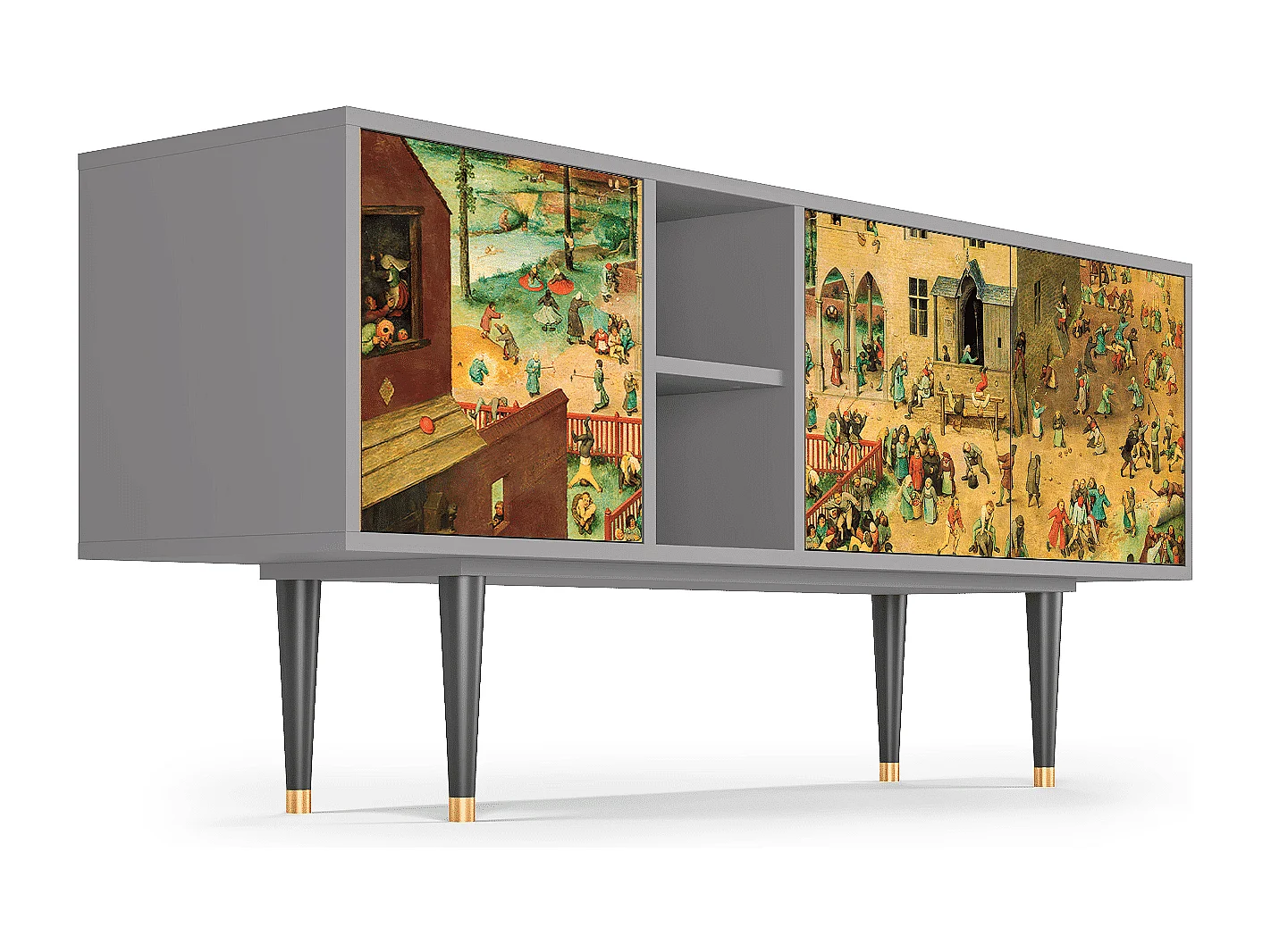 Mobile TV - 150х69х41 cm - T5 - Children Games, Grigio