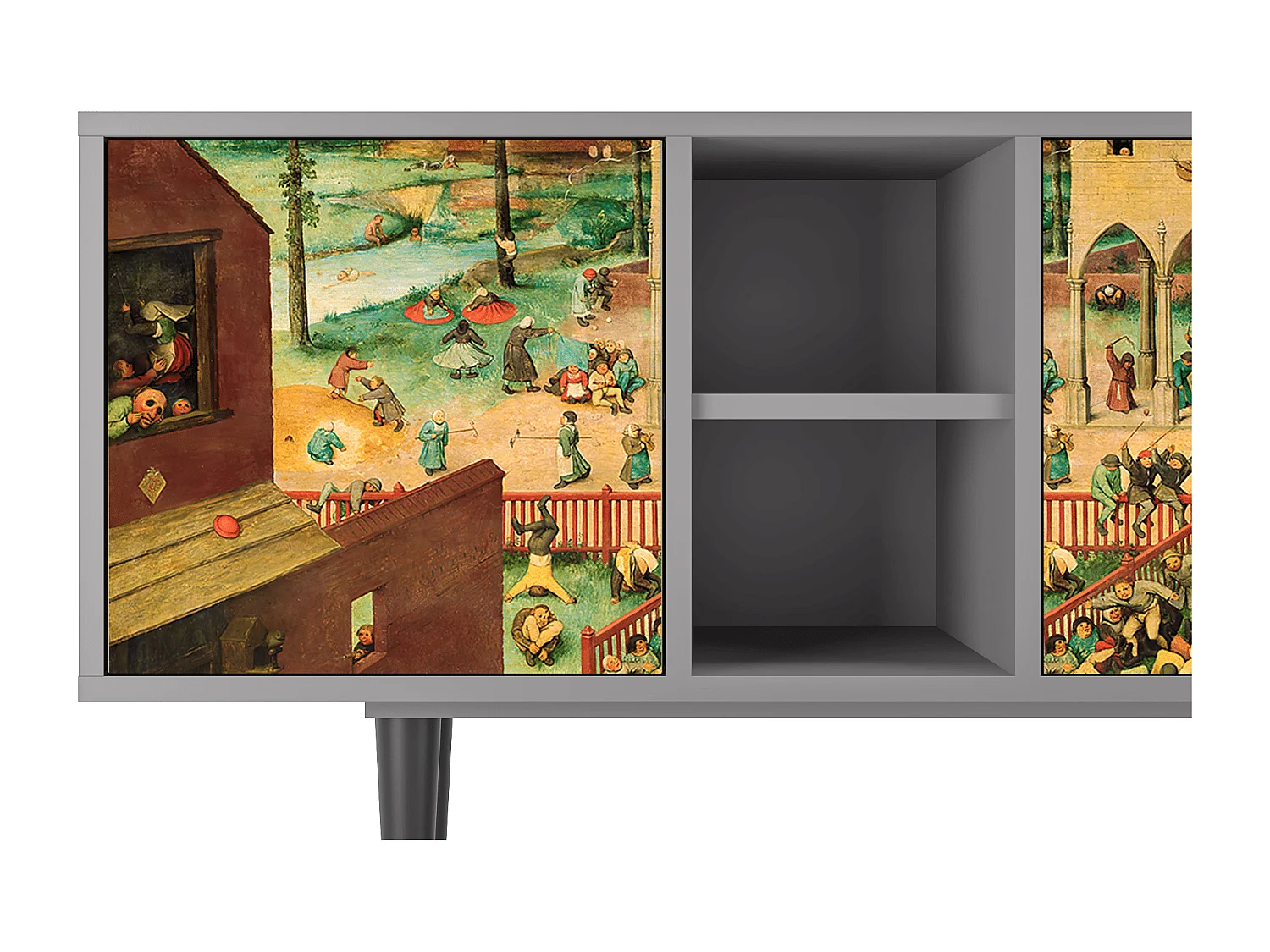 Mobile TV - 150х69х41 cm - T5 - Children Games, Grigio