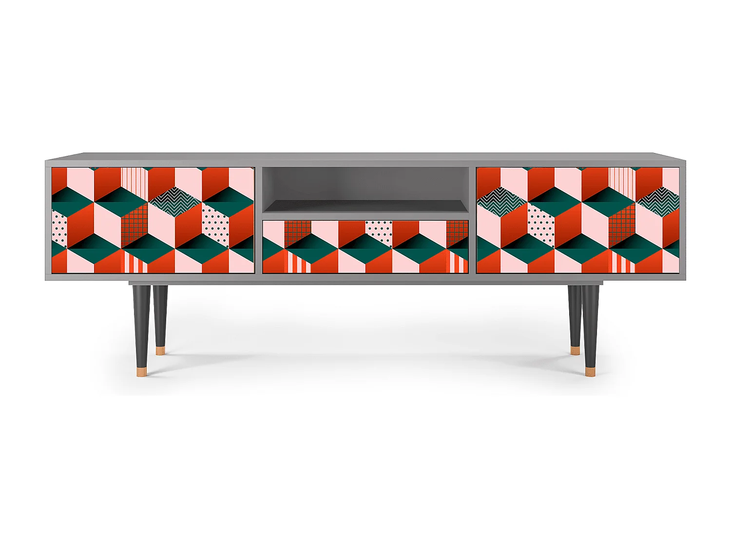 Meuble TV - 170х59х41 cm - T6 - Pepsi-Cola, Gris