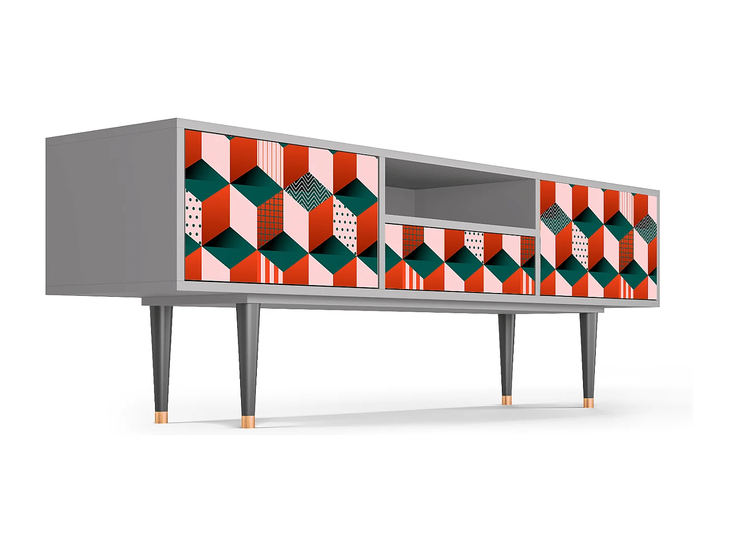 Meuble TV - 170х59х41 cm - T6 - Pepsi-Cola, Gris