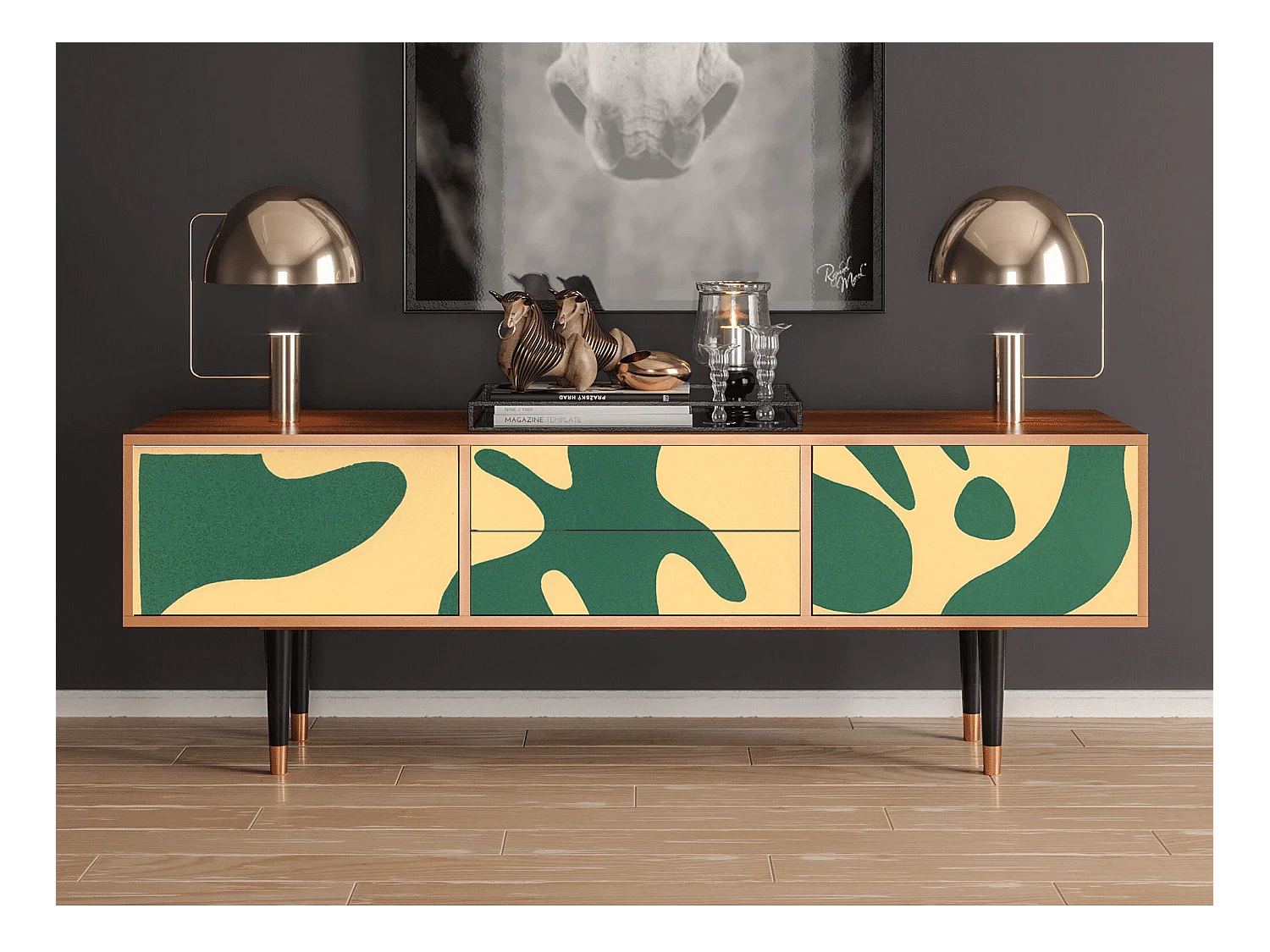 Meuble TV - 170х59х48 cm - T4 - Constellations by Arp, Noyer