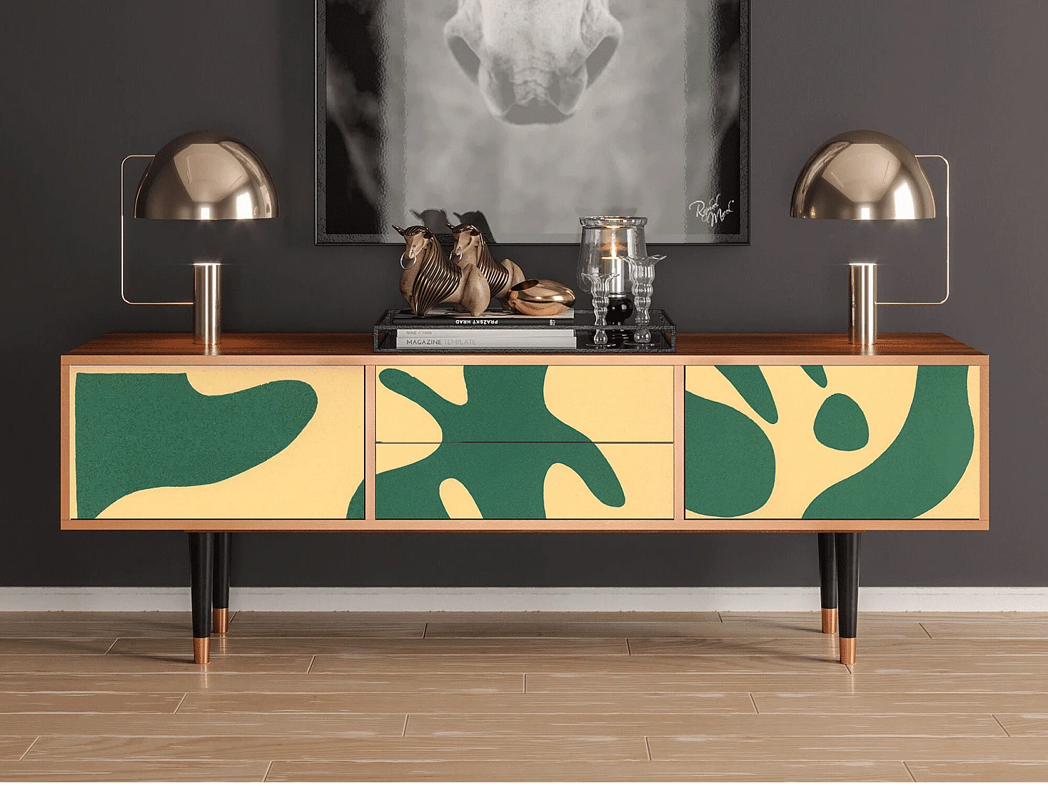 Mueble de TV - 170х59х48 cm - T4 - Constellations by Arp, Nogal