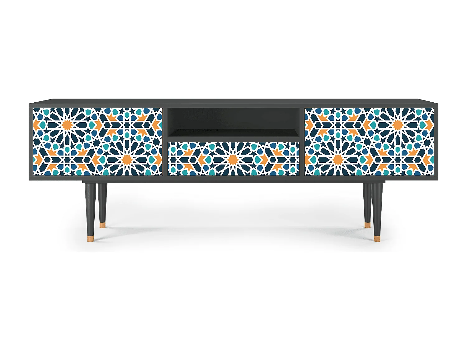 TV-Möbel - 170х59х41 cm - T6 - Kaleidoscope, Anthrazit