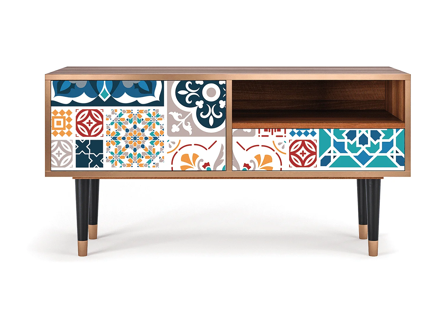 TV-Möbel - 115х59х48 cm - T3 - Moroccan Market, Walnuss