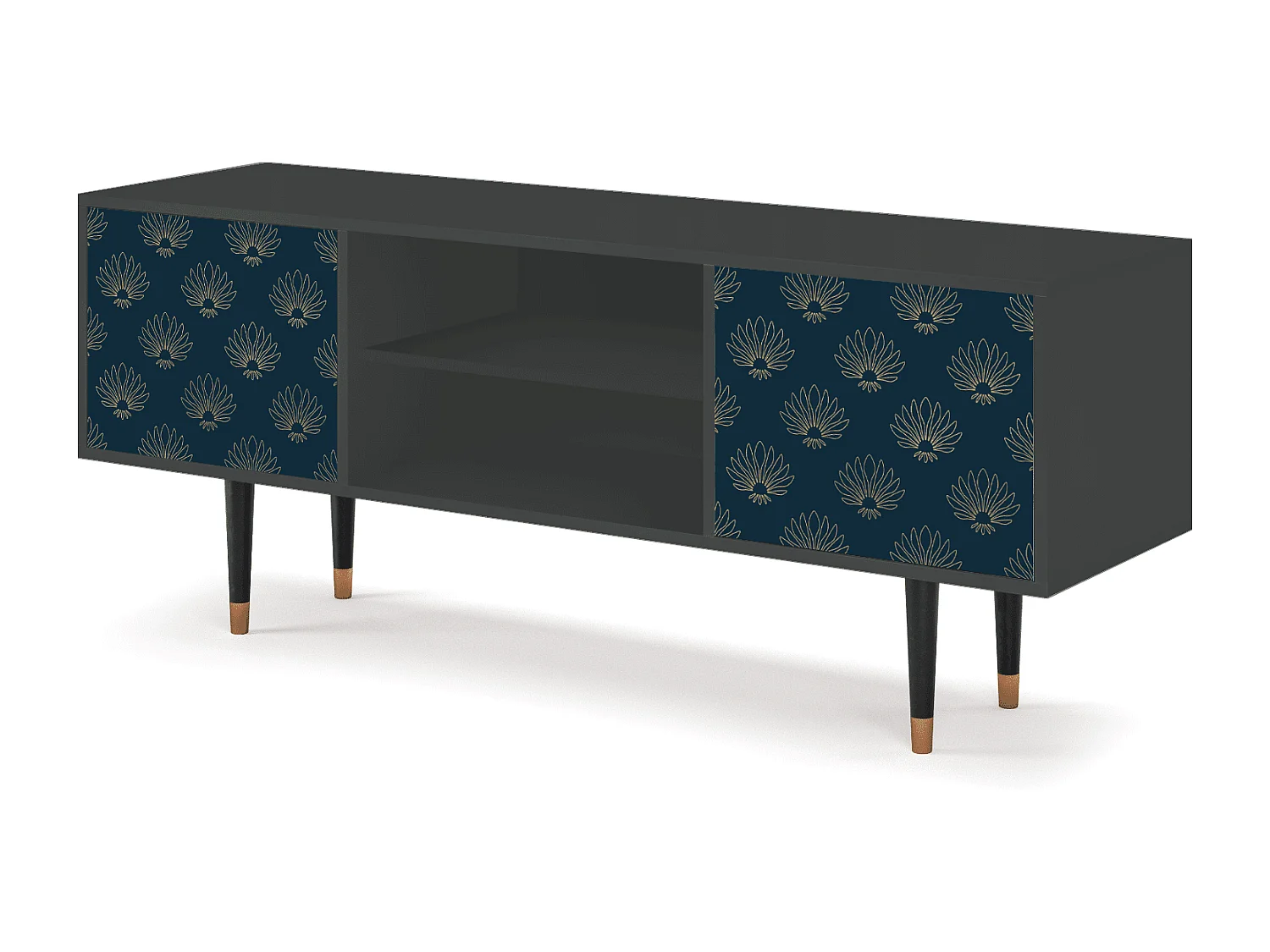 Meuble TV - 170х69х48 cm - T2 - Blue Lotus, Anthracite