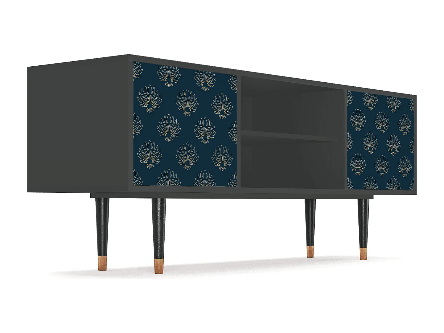 Meuble TV - 170х69х48 cm - T2 - Blue Lotus, Anthracite