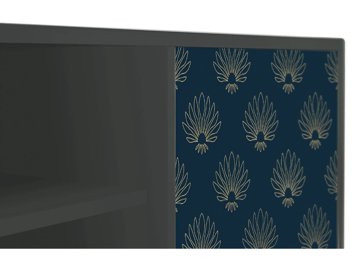 Meuble TV - 170х69х48 cm - T2 - Blue Lotus, Anthracite
