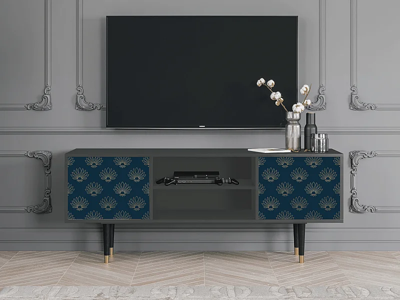 Meuble TV - 170х69х48 cm - T2 - Blue Lotus, Anthracite