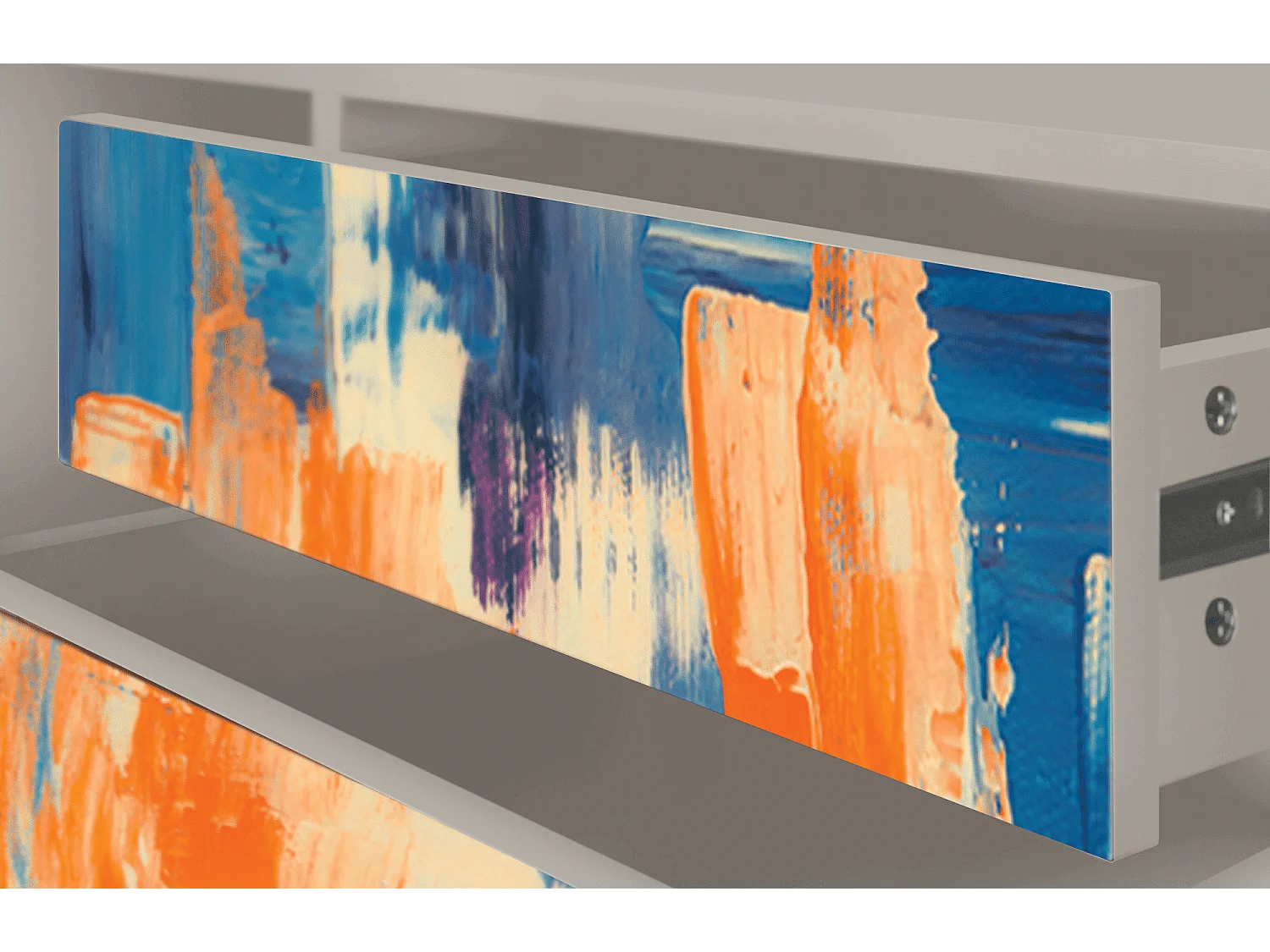 Meuble TV - 170х59х48 cm - T4 - Abstract Expressionism, Sable