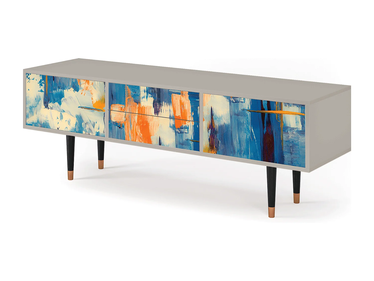 Meuble TV - 170х59х48 cm - T4 - Abstract Expressionism, Sable