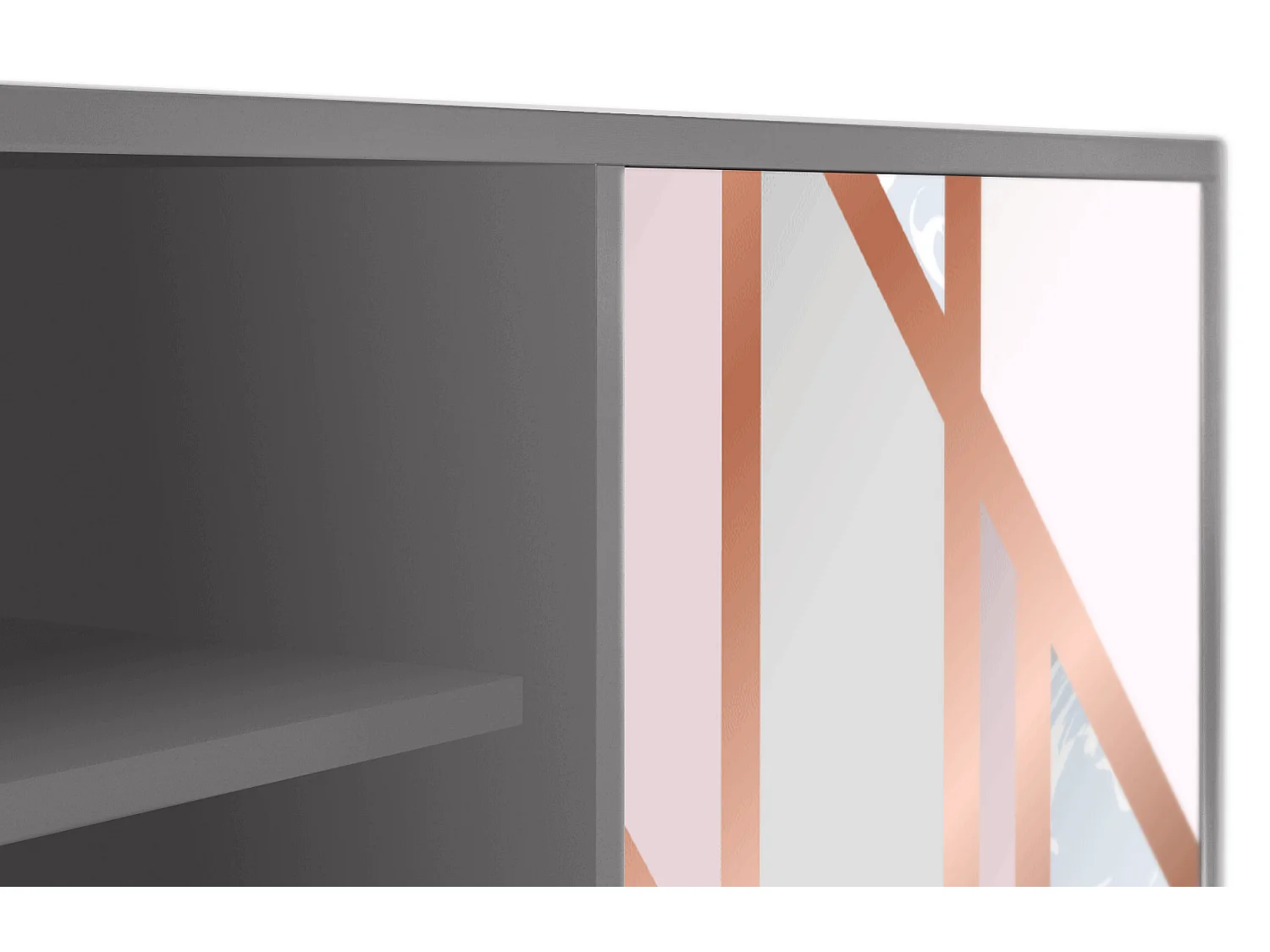 TV-Möbel - 170х69х48 cm - T2 - Champagne Story, Grau