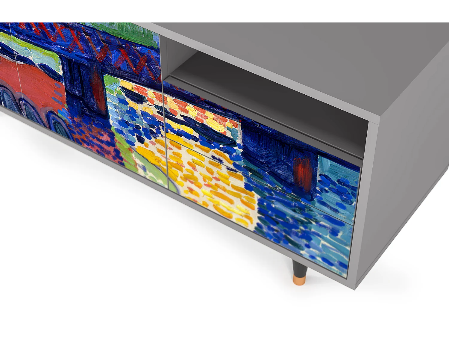 TV-Möbel - 125х56х41 cm - T7 - Charing Cross Bridge, Grau