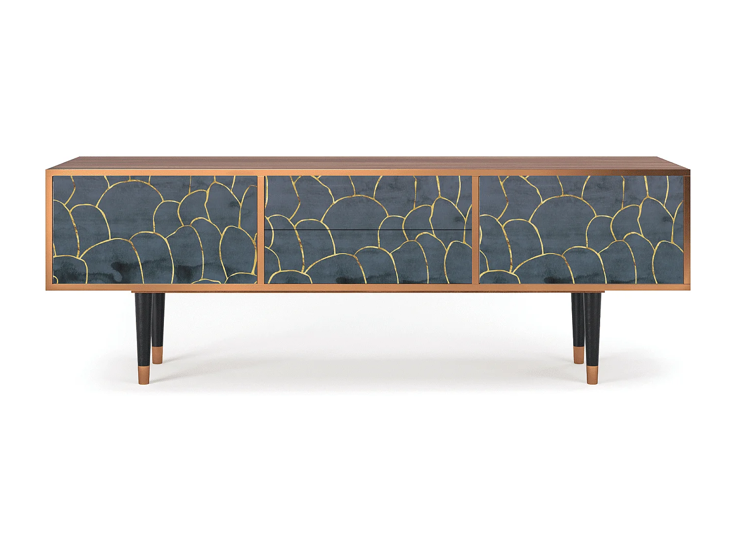 Mueble de TV - 170х59х48 cm - T4 - Blue Lagoon, Nogal