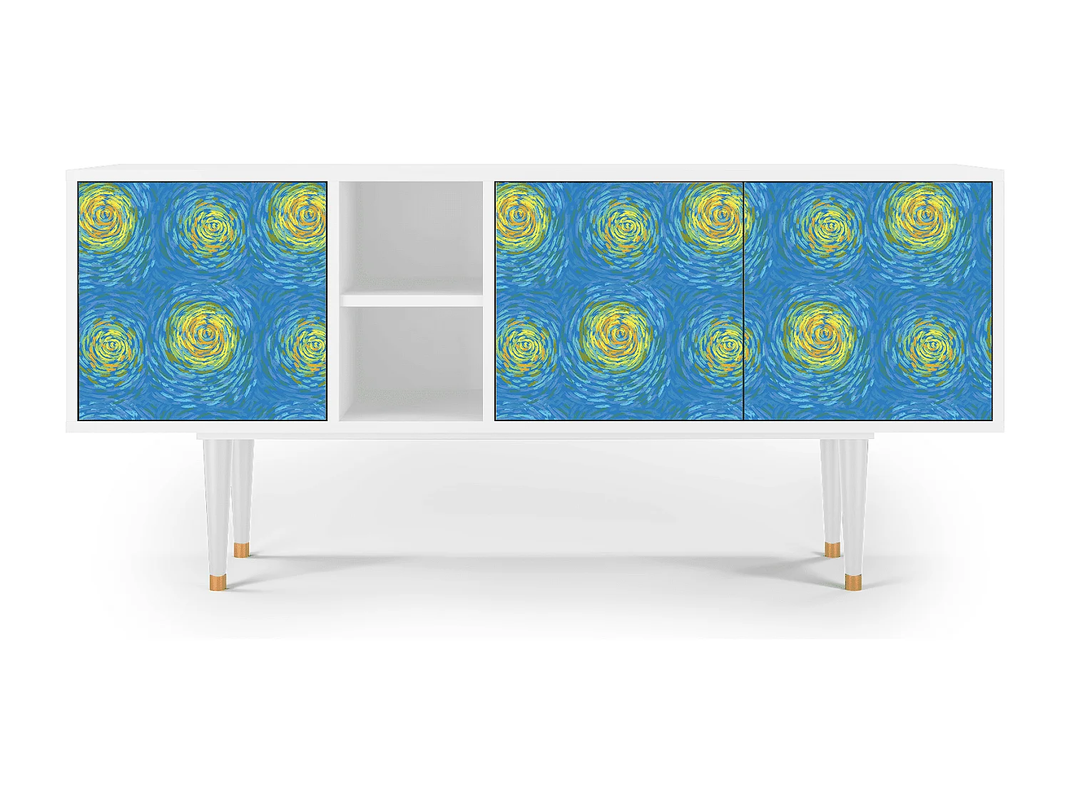 TV-Möbel - 150х69х41 cm - T5 - Van Gogh Lights, Weiß
