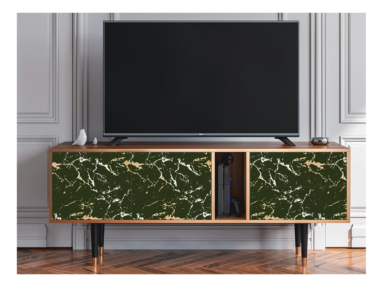 Mueble de TV - 170х69х48 cm - T1 - Amazon Forest, Nogal