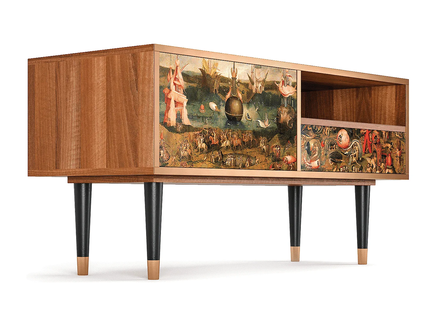 TV-Möbel - 115х59х48 cm - T3 - Garden of Delights , Walnuss