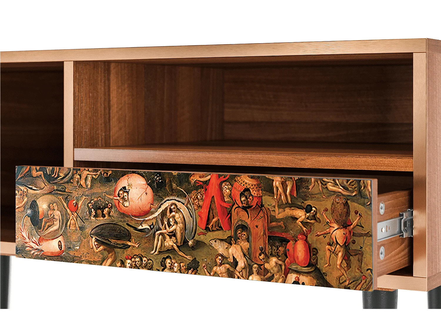 TV-Möbel - 115х59х48 cm - T3 - Garden of Delights , Walnuss