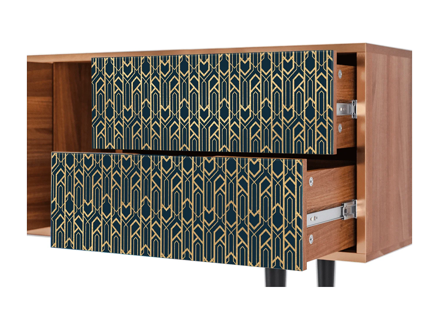 Meuble TV - 170х69х48 cm - T1 - Golden Empire, Noyer