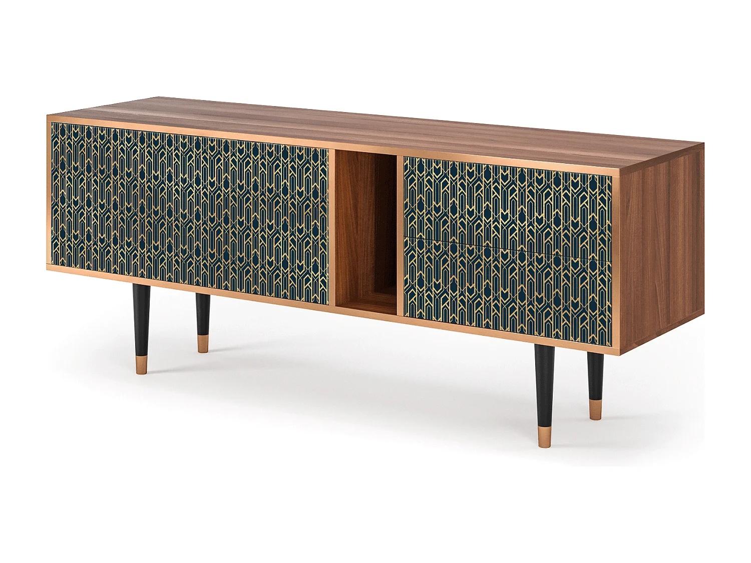 Mobile TV - 170х69х48 cm - T1 - Golden Empire, Noce