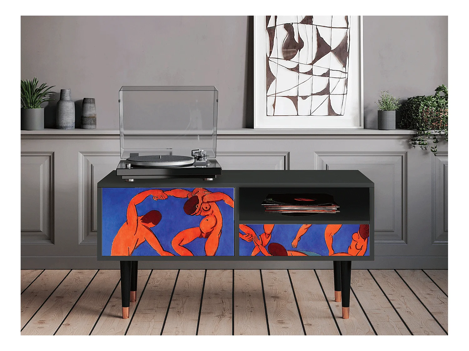 TV-Möbel - 115х59х48 cm - T3 - The Dance by Matisse , Anthrazit