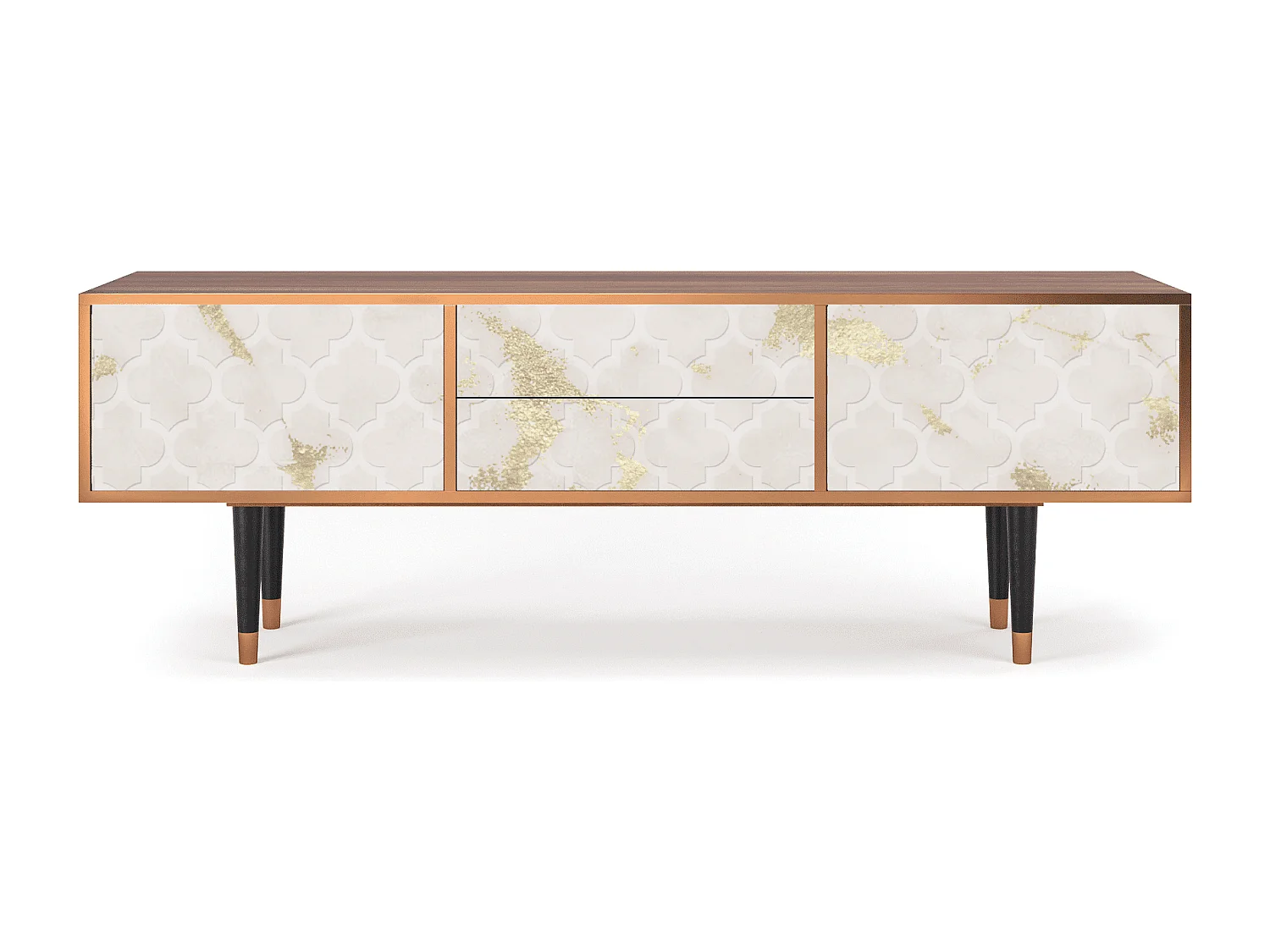 Mueble de TV - 170х59х48 cm - T4 - Sahara desert, Nogueira