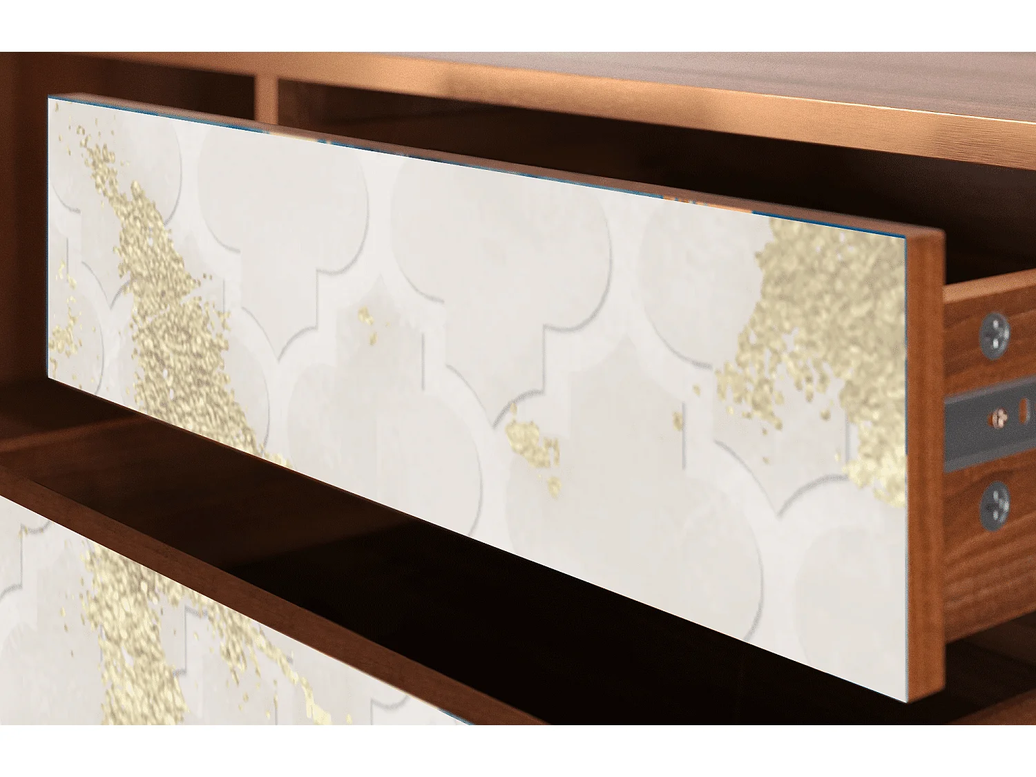 Mueble de TV - 170х59х48 cm - T4 - Sahara desert, Nogueira