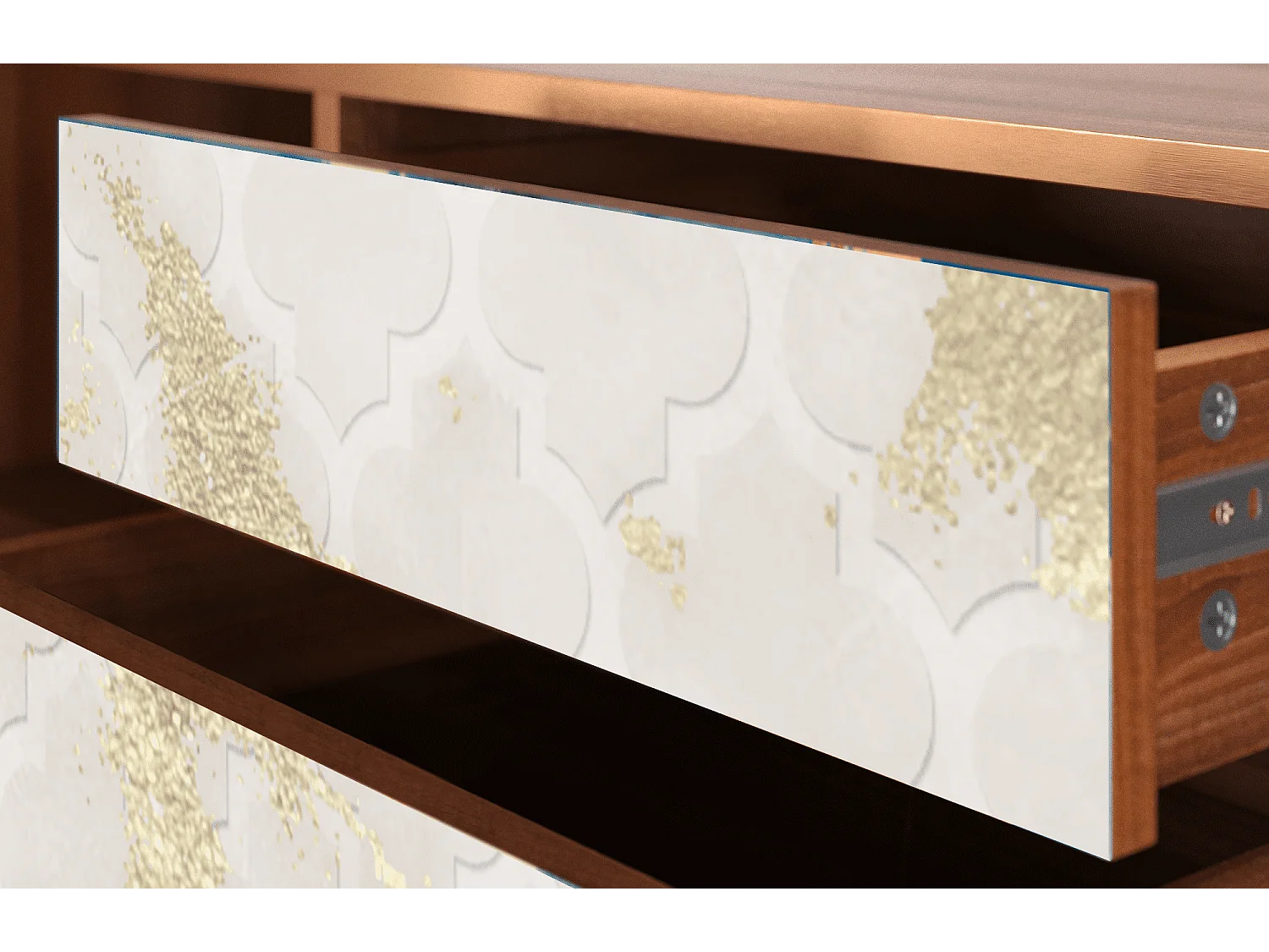 Mueble de TV - 170х59х48 cm - T4 - Sahara desert, Nogueira