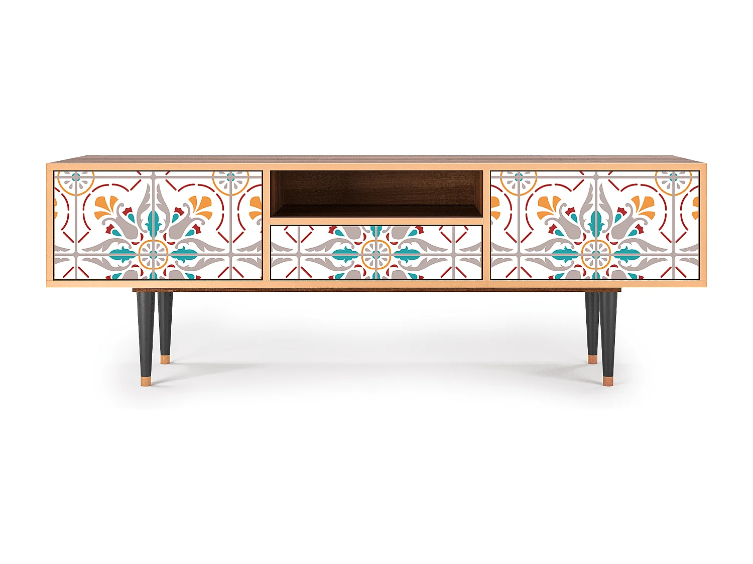 TV-meubel - 170х59х41 cm - T6 - Spring Ceramics, Walnoot