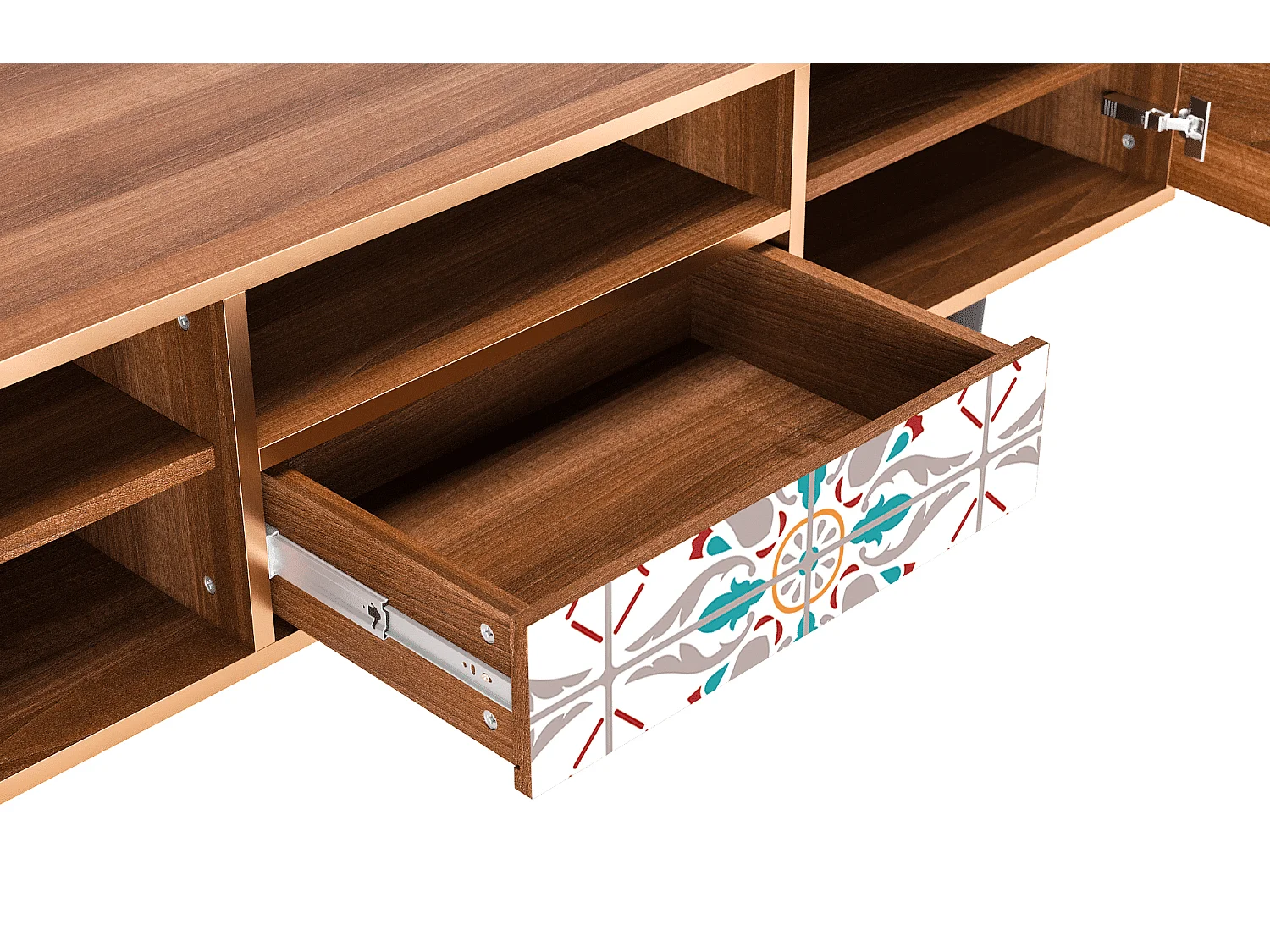 TV-meubel - 170х59х41 cm - T6 - Spring Ceramics, Walnoot