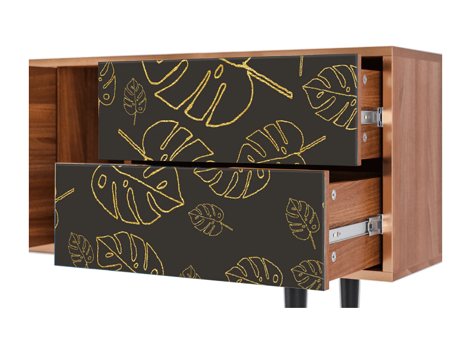 Szafka RTV - 170х69х48 cm - T1 - Fall Of The Leaves, Orzech