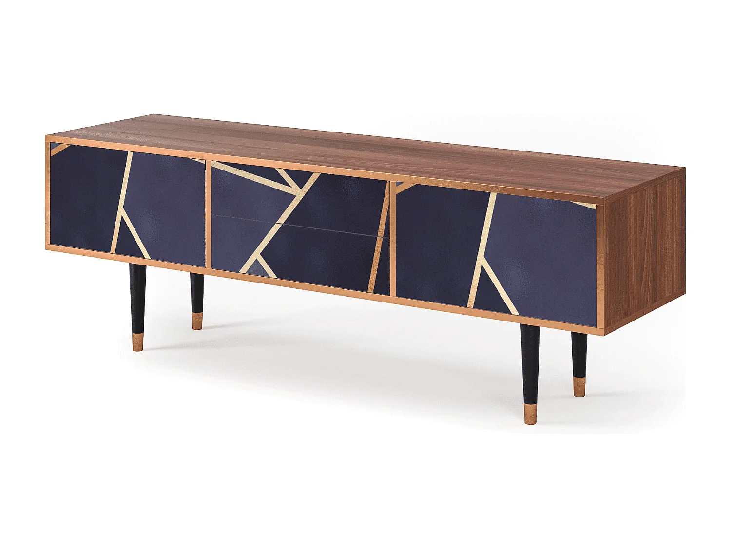 TV-meubel - 170х59х48 cm - T4 - The Amethyst, Walnoot