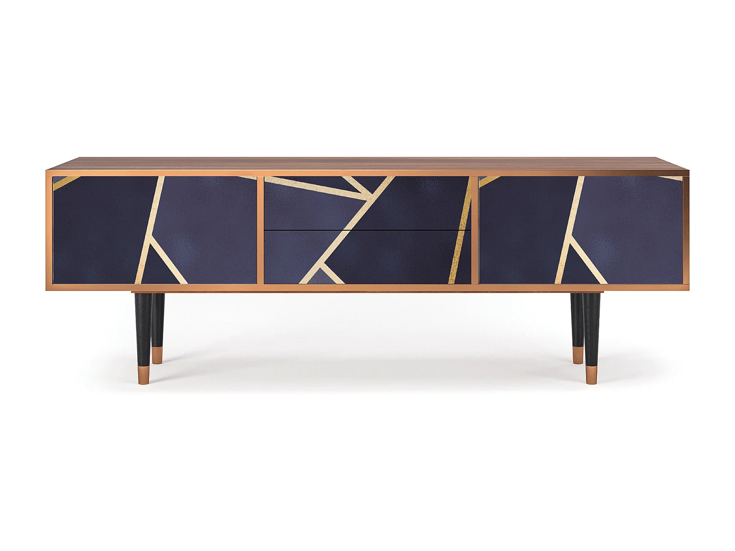 Mueble de TV - 170х59х48 cm - T4 - The Amethyst, Nogueira