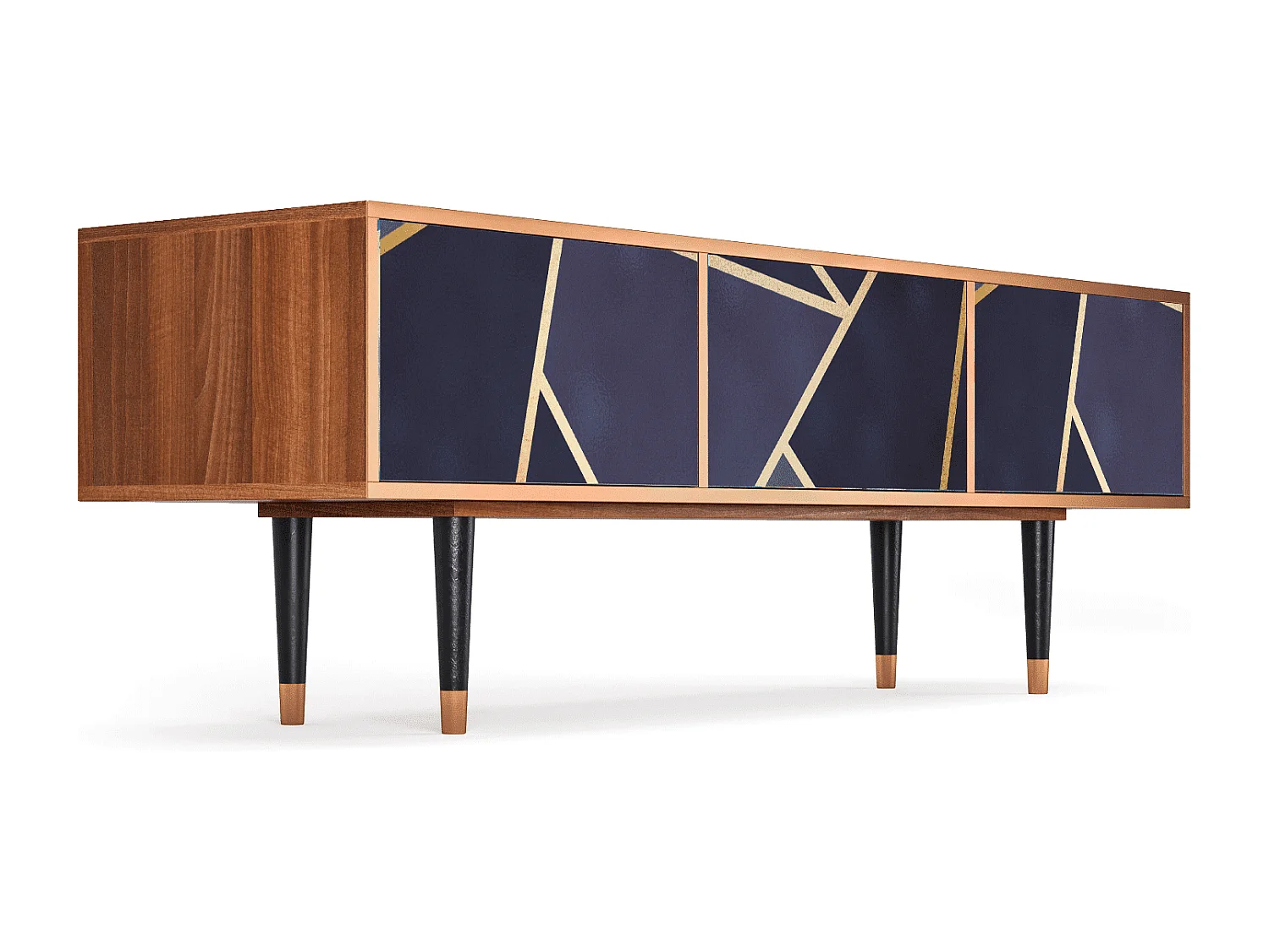 Mueble de TV - 170х59х48 cm - T4 - The Amethyst, Nogueira