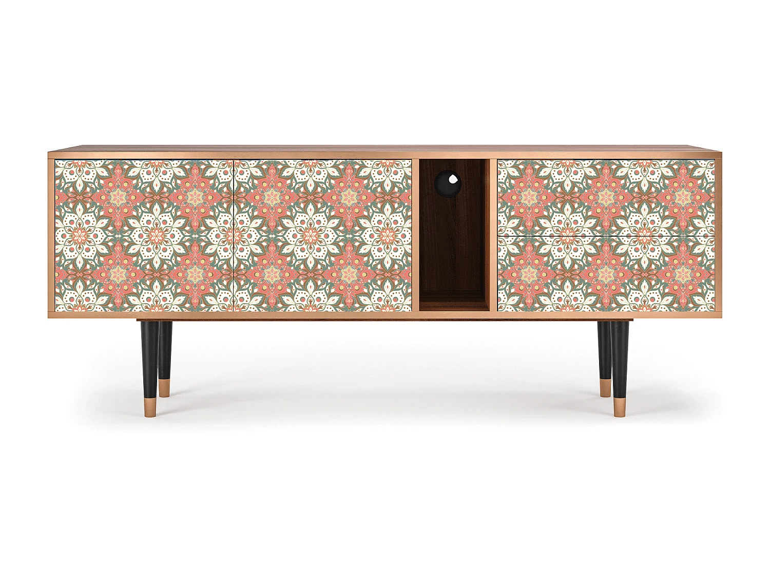 Mueble de TV - 170х69х48 cm - T1 - Peach Grove, Nogal