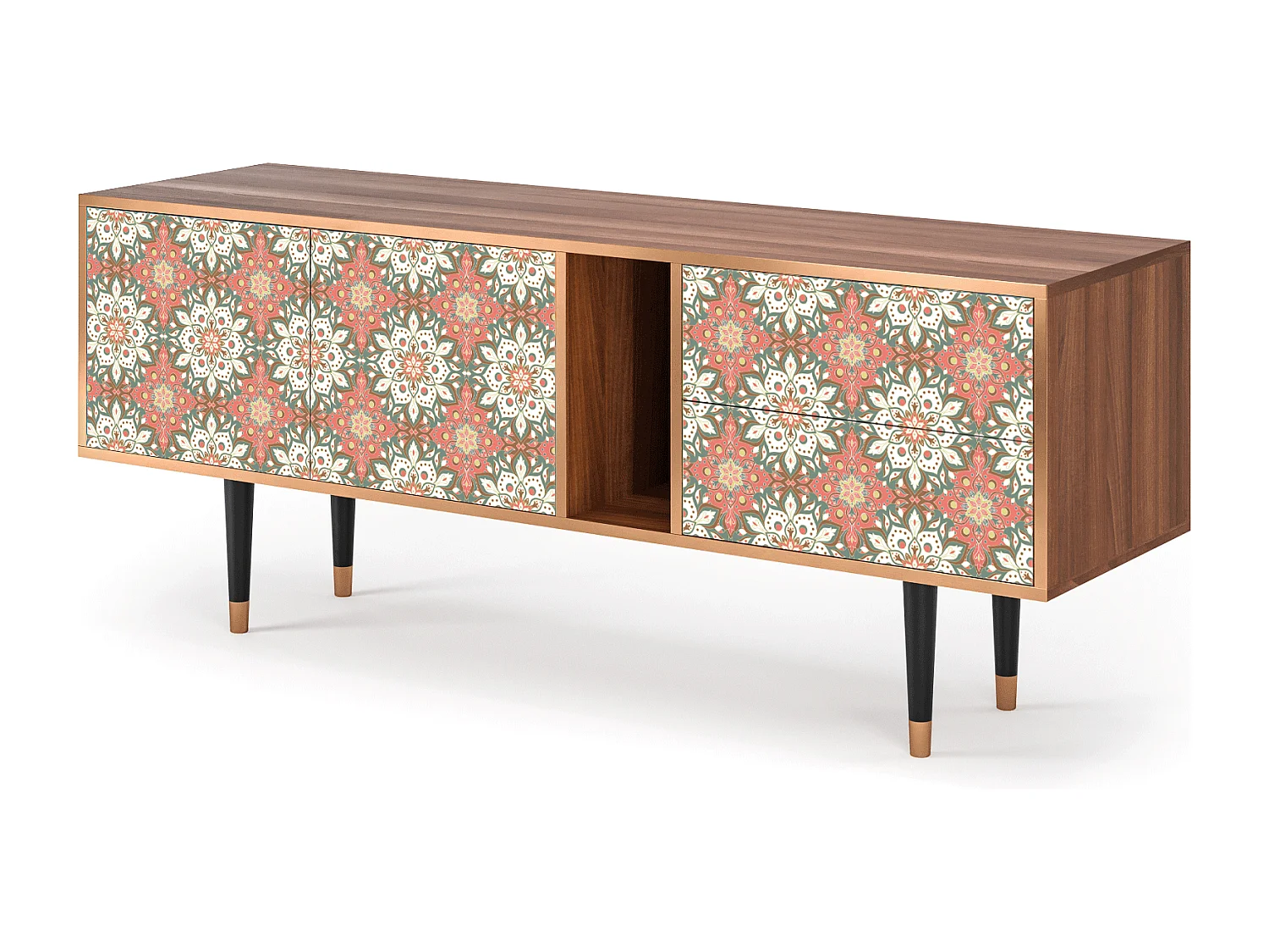 Mueble de TV - 170х69х48 cm - T1 - Peach Grove, Nogal