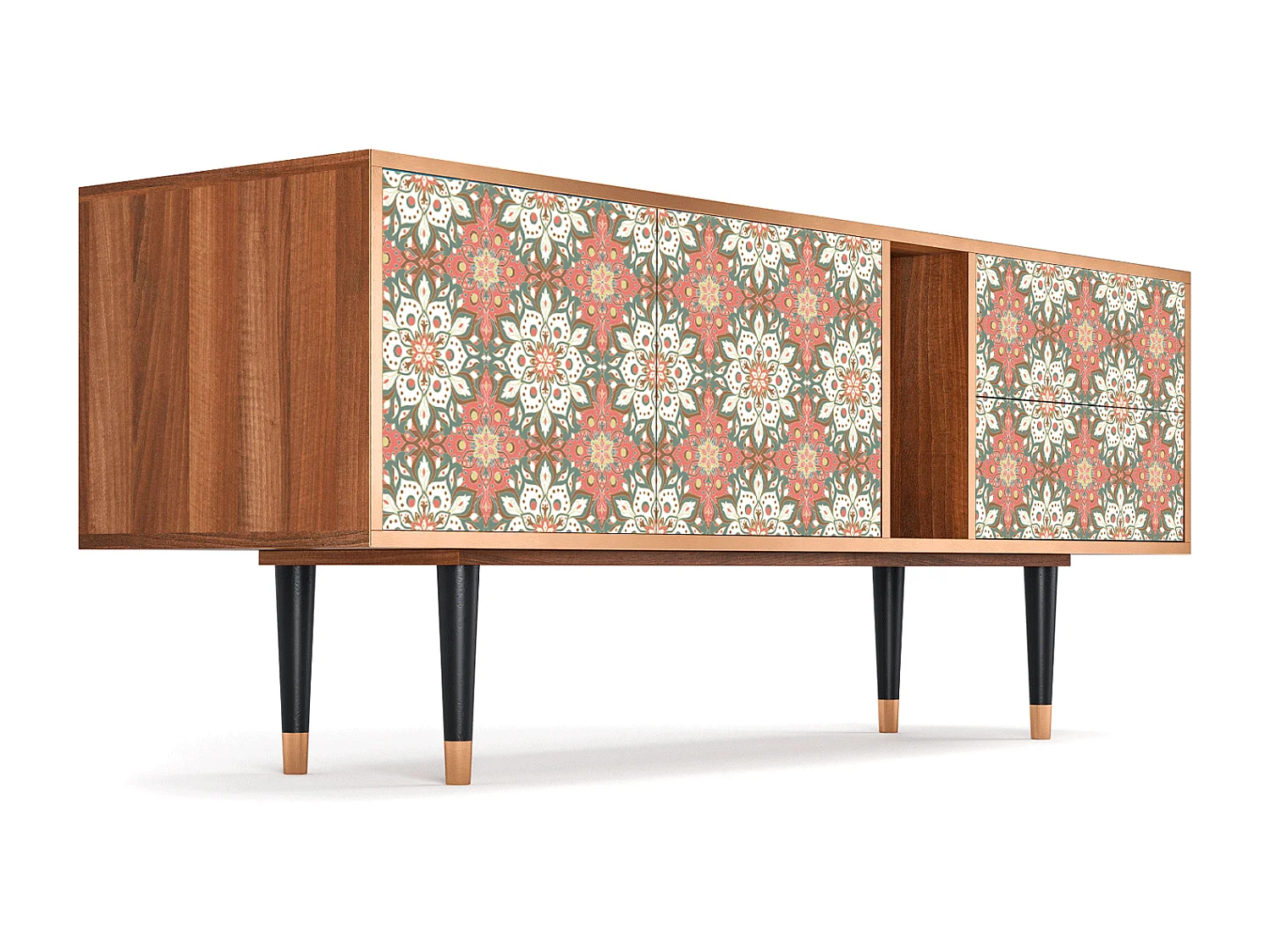 Meuble TV - 170х69х48 cm - T1 - Peach Grove, Noyer