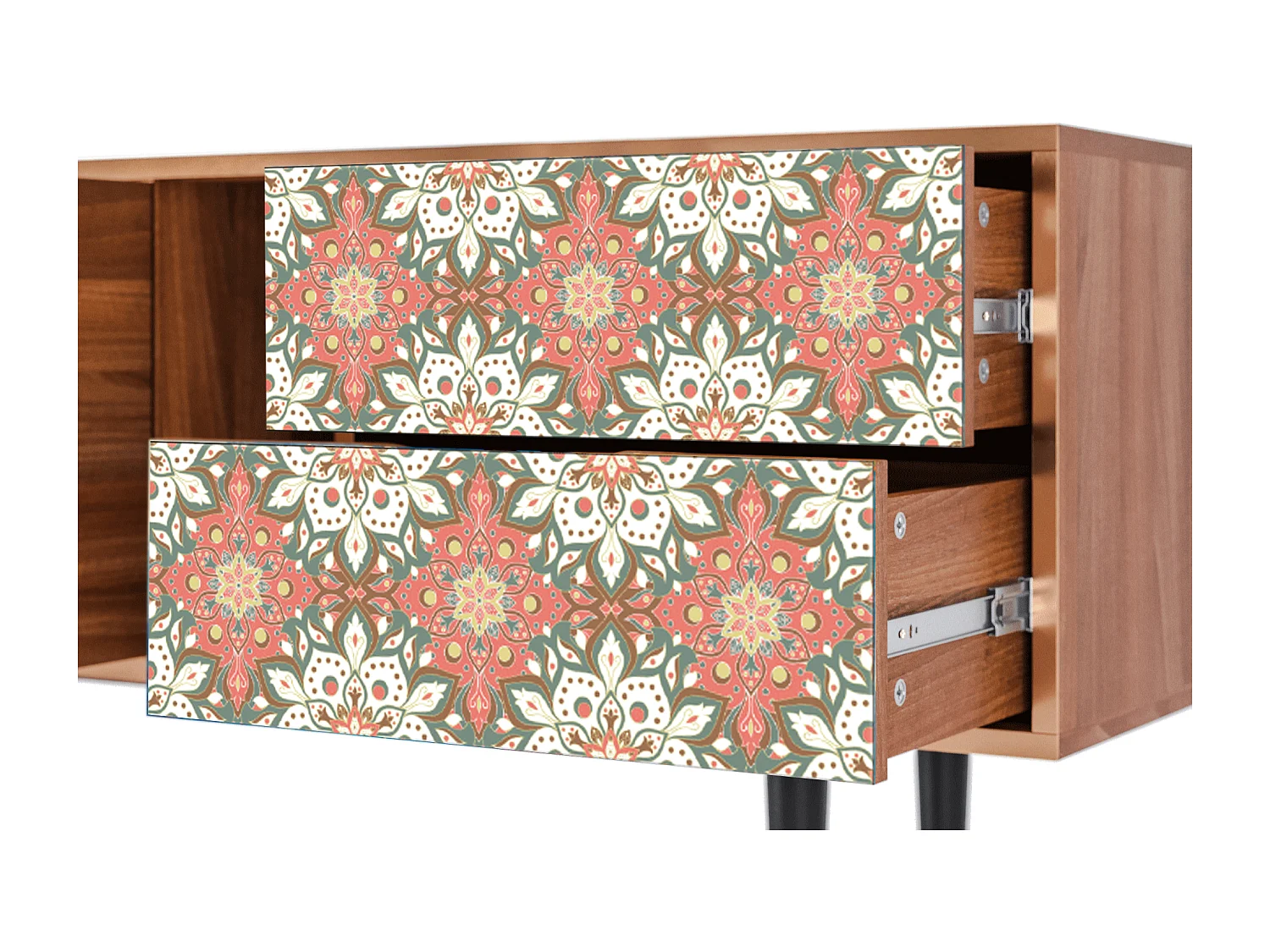 Meuble TV - 170х69х48 cm - T1 - Peach Grove, Noyer