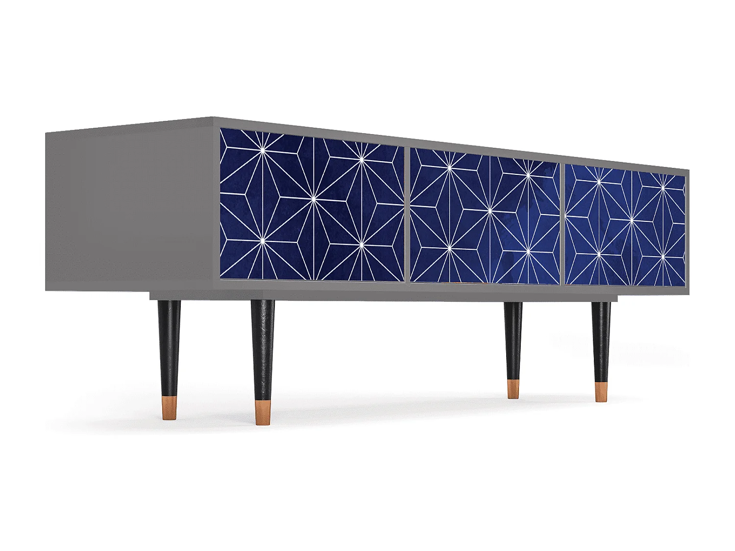 Szafka RTV - 170х59х48 cm - T4 - Milky Way, Szary